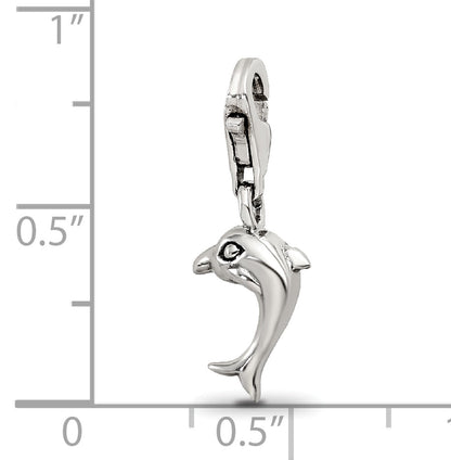 Sterlingsilber Reflections Delfin Click-on For Perle
