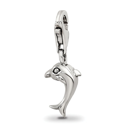 Sterlingsilber Reflections Delfin Click-on For Perle