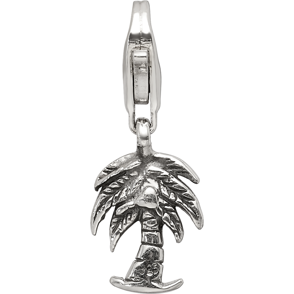 Sterlingsilber Reflections Palme Baum Click-on For Perle