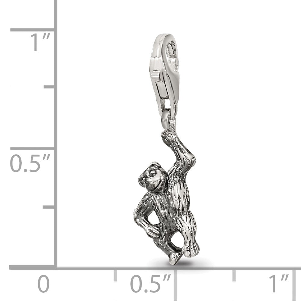 Sterlingsilber Reflections Monkey Click-on For Perle