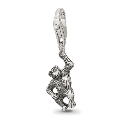 Sterlingsilber Reflections Monkey Click-on For Perle