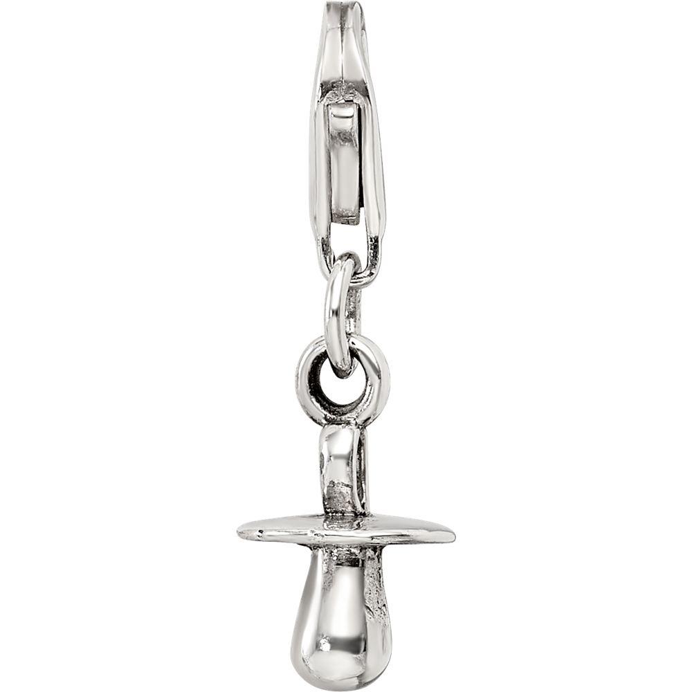 Sterlingsilber Reflections Baby Pacifier Click-on For Perle