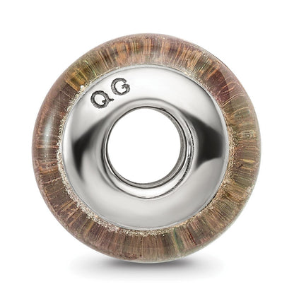 Sterlingsilber Reflections Rosa/green Hand-blown Glas Perle