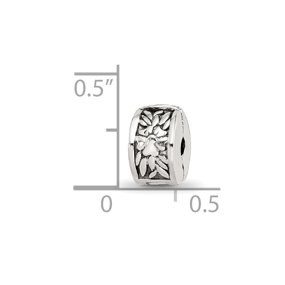 Sterlingsilber Kinder Kollektion Reflections Blumen Muster Klammer Perle