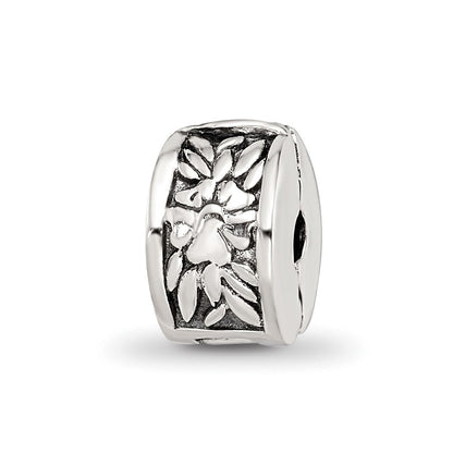 Sterlingsilber Kinder Kollektion Reflections Blumen Muster Klammer Perle