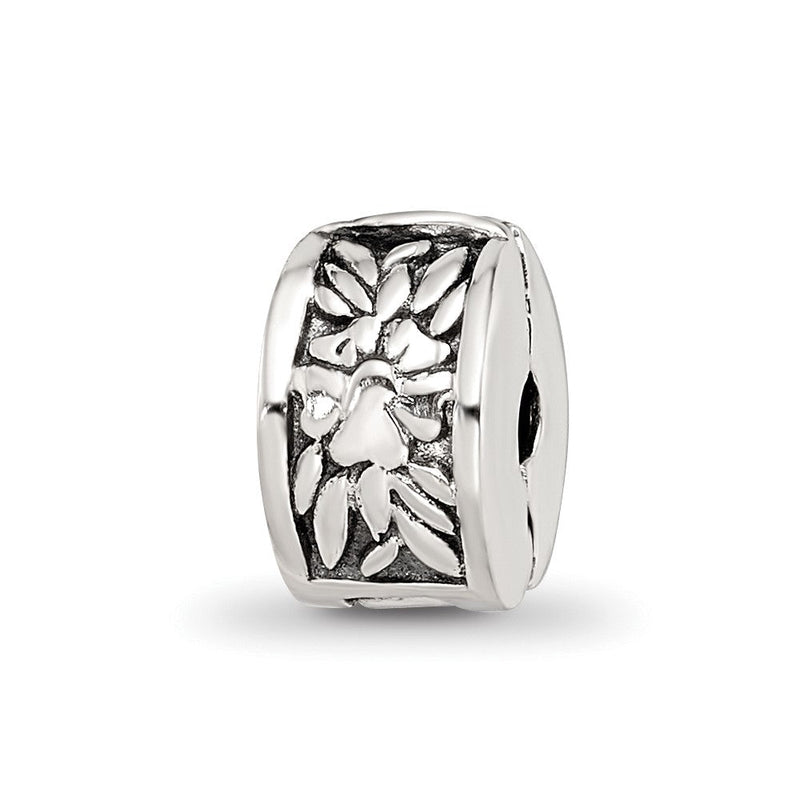 Sterlingsilber Kinder Kollektion Reflections Blumen Muster Klammer Perle