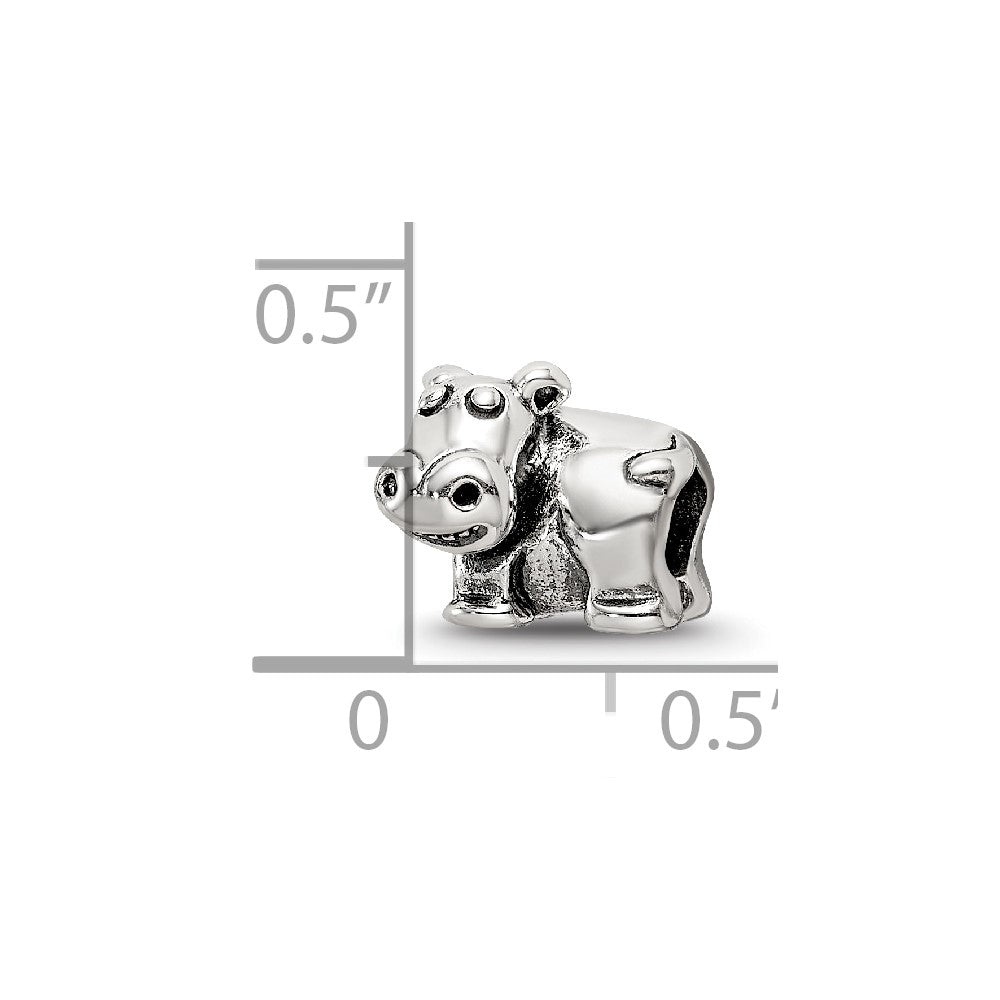 Sterlingsilber Reflections Kinder Hippo Perle
