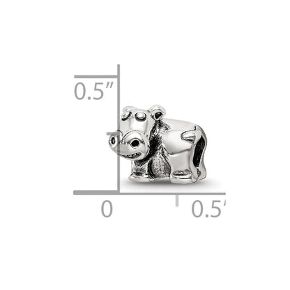 Sterlingsilber Reflections Kinder Hippo Perle