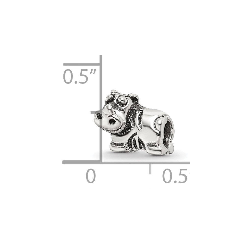 Sterlingsilber Reflections Kinder Rhino Perle