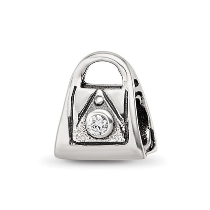 Sterlingsilber Reflections Kinder Zirkonia Handbag Perle