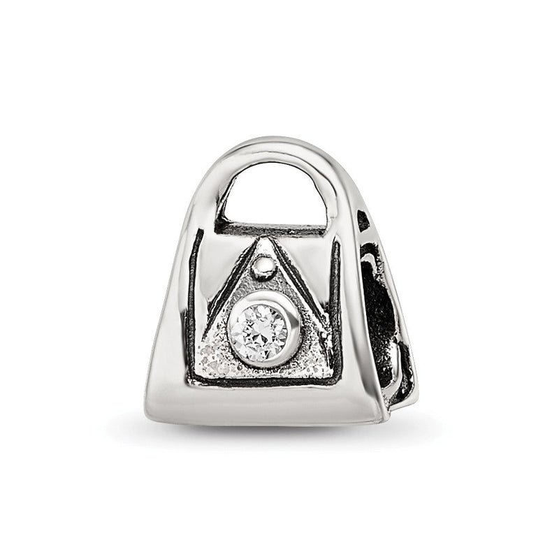 Sterlingsilber Reflections Kinder Zirkonia Handbag Perle
