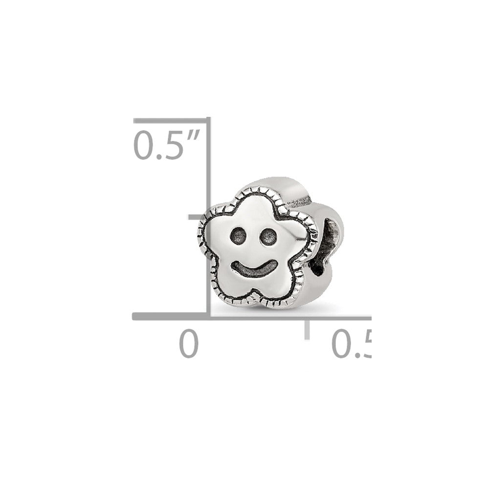 Sterlingsilber Reflections Kinder Smiley Blume Perle