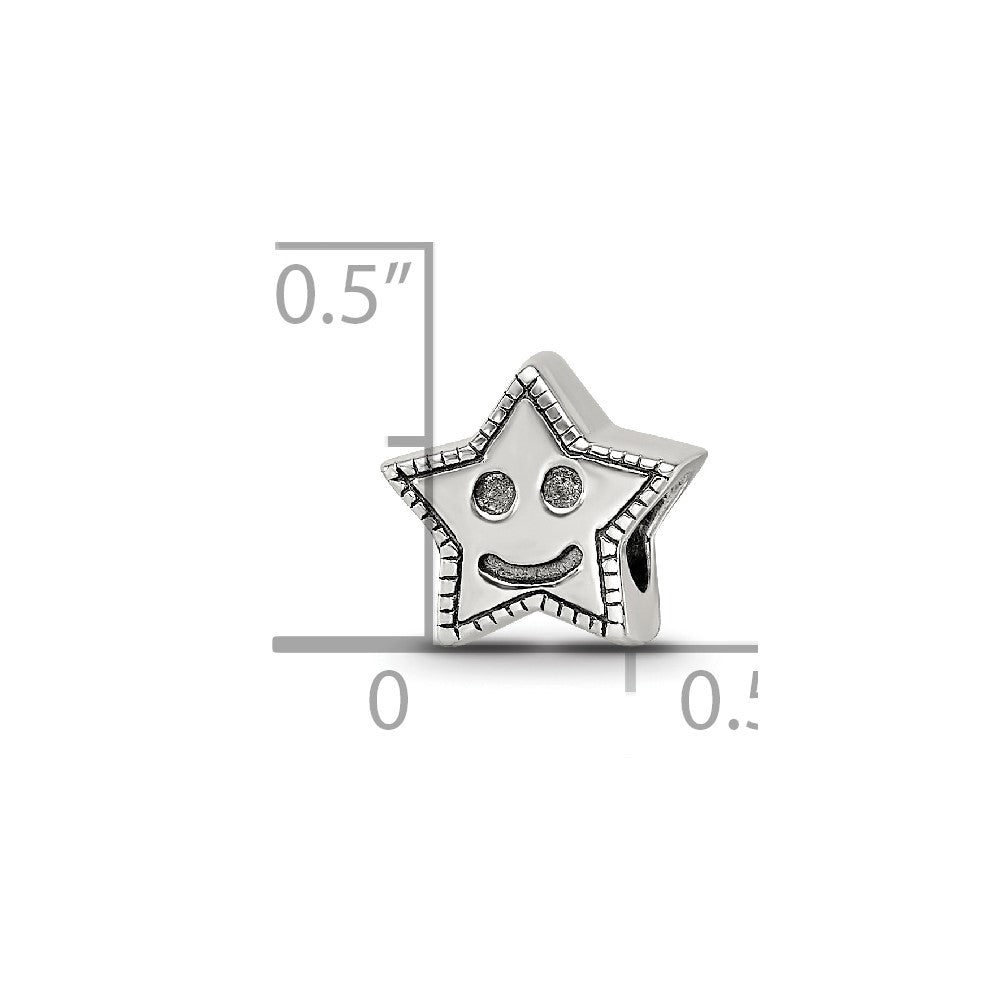 Sterlingsilber Reflections Kinder Smiley Stern Perle