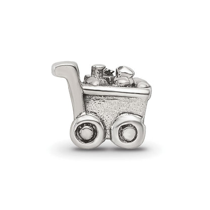 Sterlingsilber Reflections Kinder Shopping Cart Perle