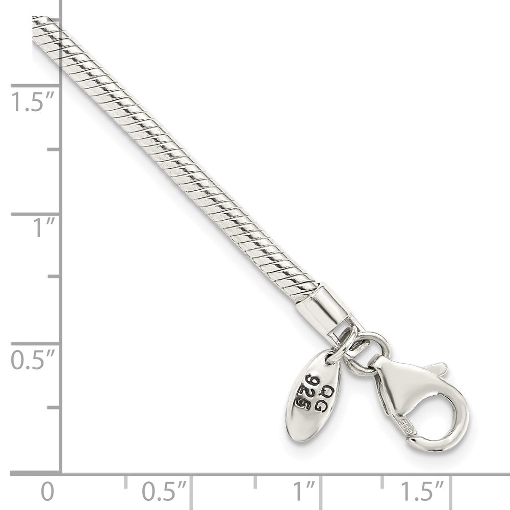 Sterlingsilber Reflections Karabinerverschluss Perle Kette Fußkettchen