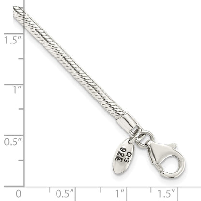Sterlingsilber Reflections Karabinerverschluss Perle Kette Fußkettchen