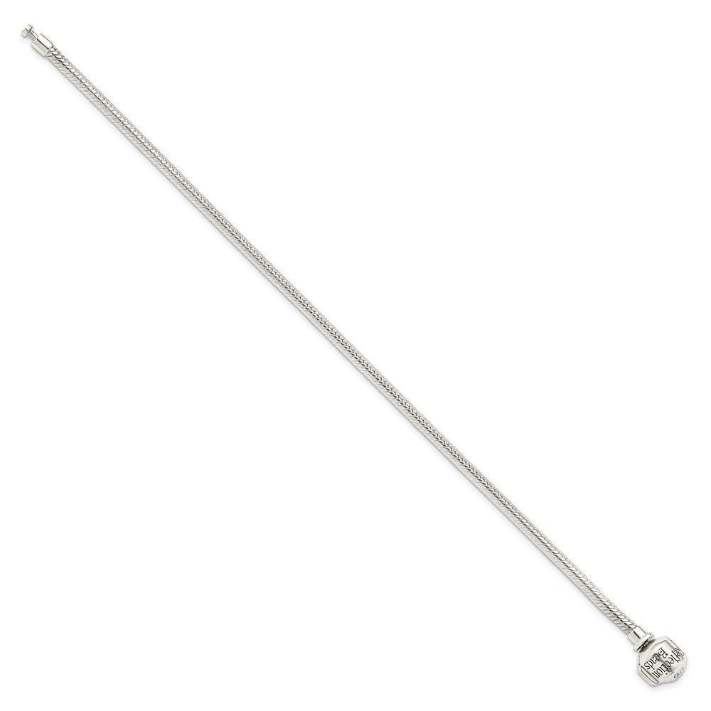 Sterlingsilber Reflections Klappbar Verschluss Perle Armband