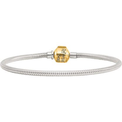 Ss & 14K Reflections Verschluss Perle Armband
