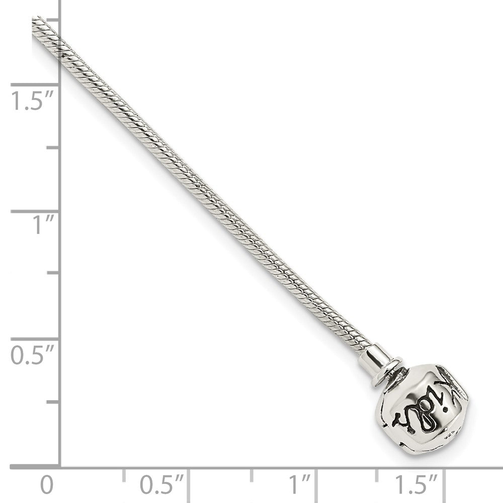 Sterlingsilber 18cm Reflections Kinder Klappbar Verschluss Armband