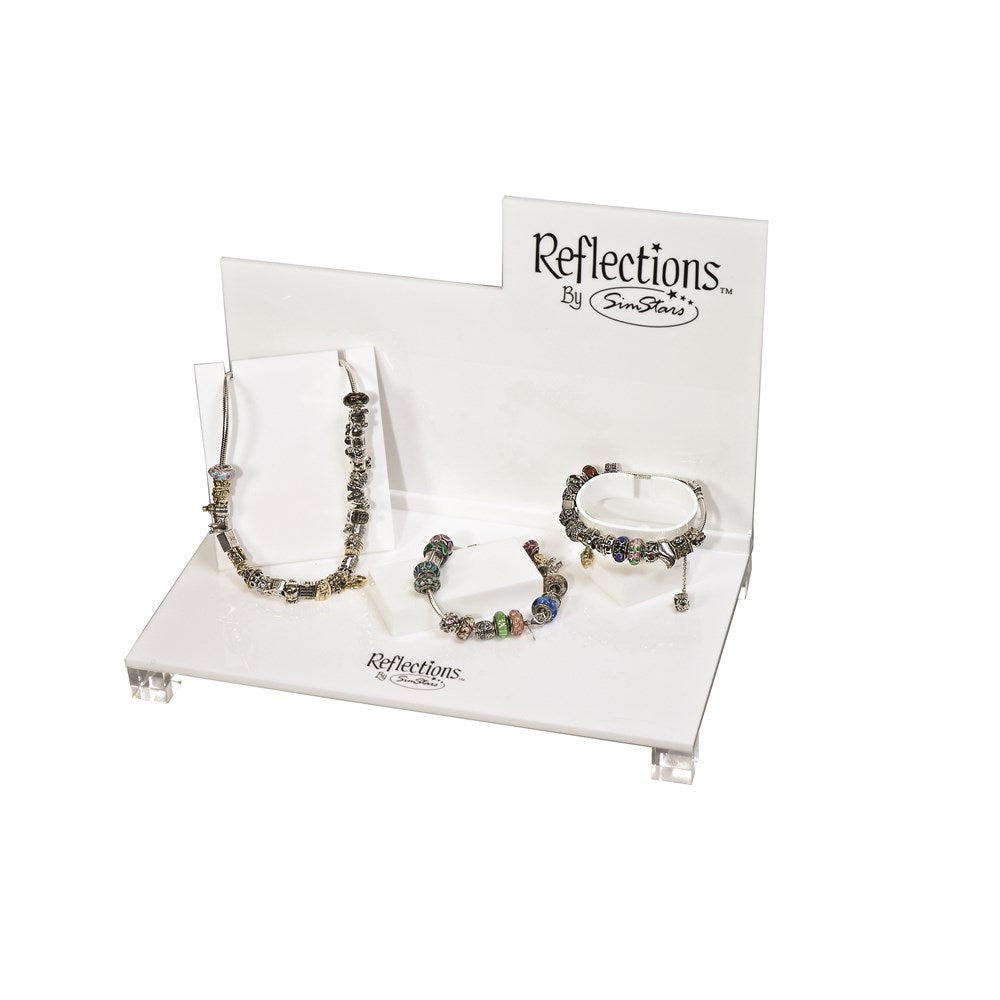 Non Metal Reflections Kinder Acrylic Schmuck Display