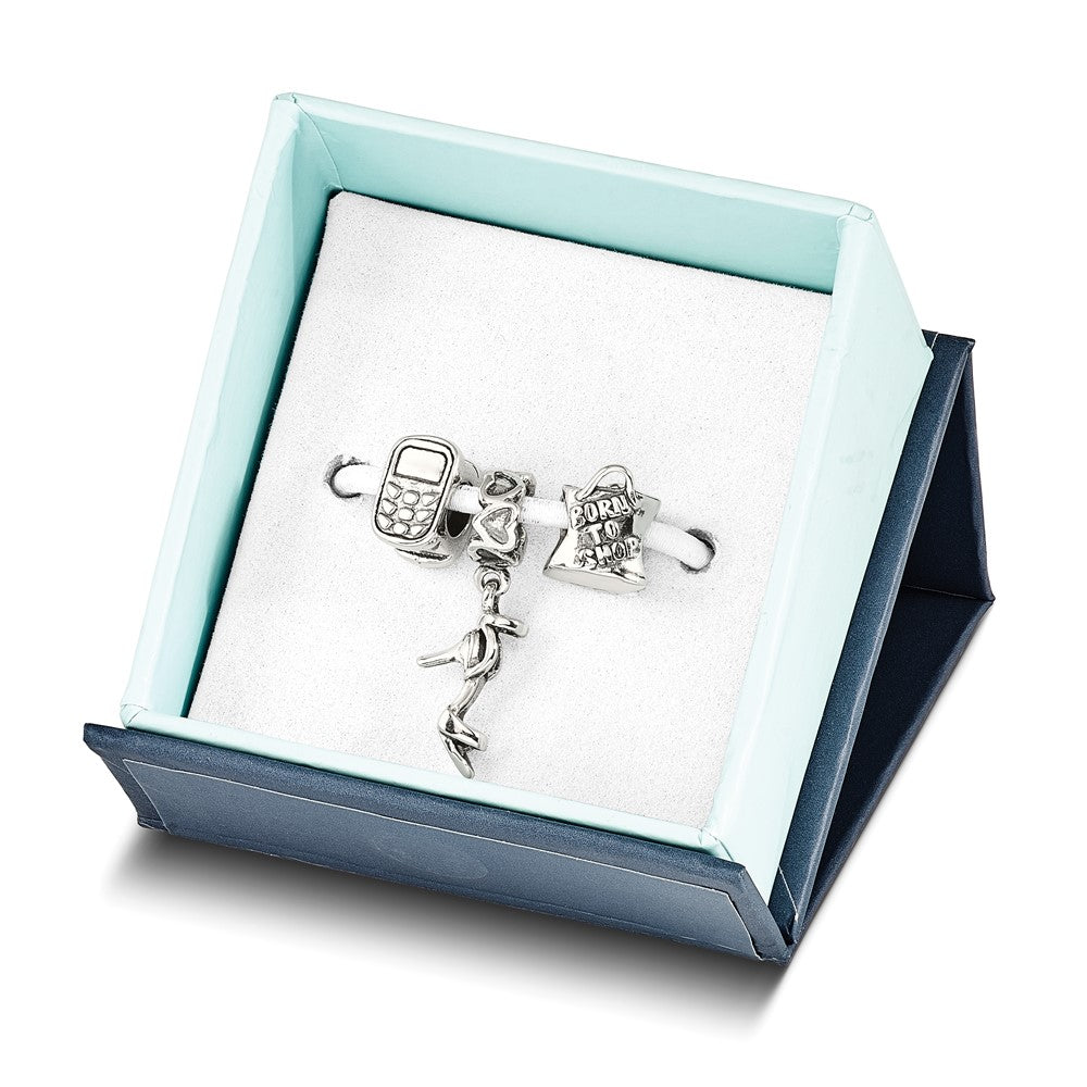 Sterlingsilber Reflections Stylish Mädchen Boxed Perle Set