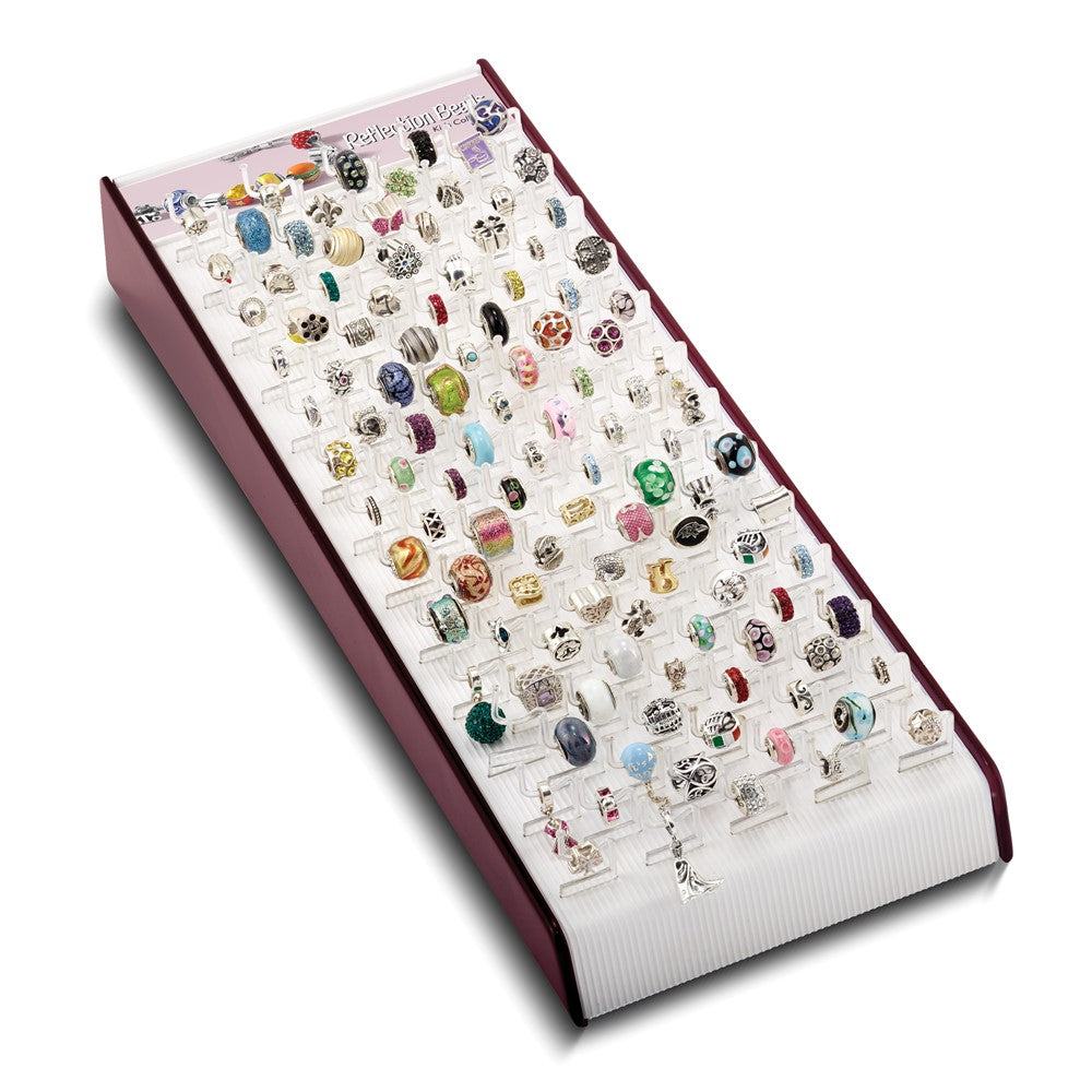 Non Metal Einfach Perle Tray Display For Kinder -- Hold 113 Perlen
