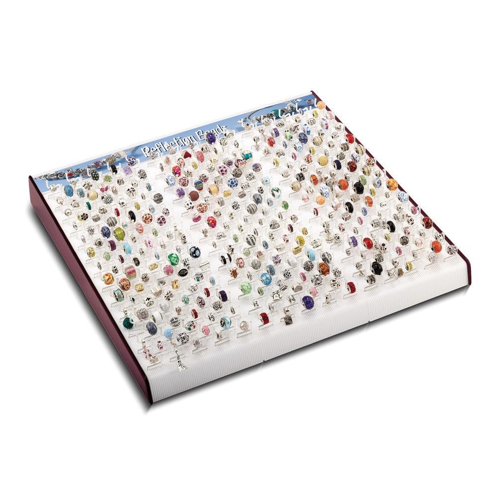 Non Metal Dreifach Perle Tray Display -- Hold 339 Perlen