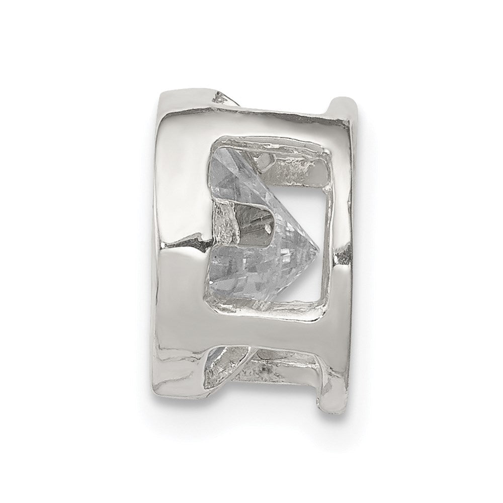 Sterlingsilber Rund Zirkonia Kette Anhänger