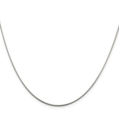 Sterlingsilber 1.2mm Gemustert Diamantiert Schlange Halskette