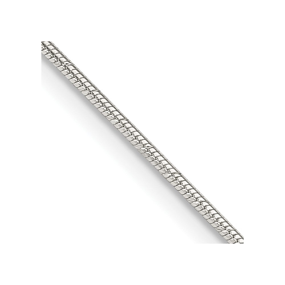 Sterlingsilber 1.2mm Gemustert Diamantiert Schlange Halskette