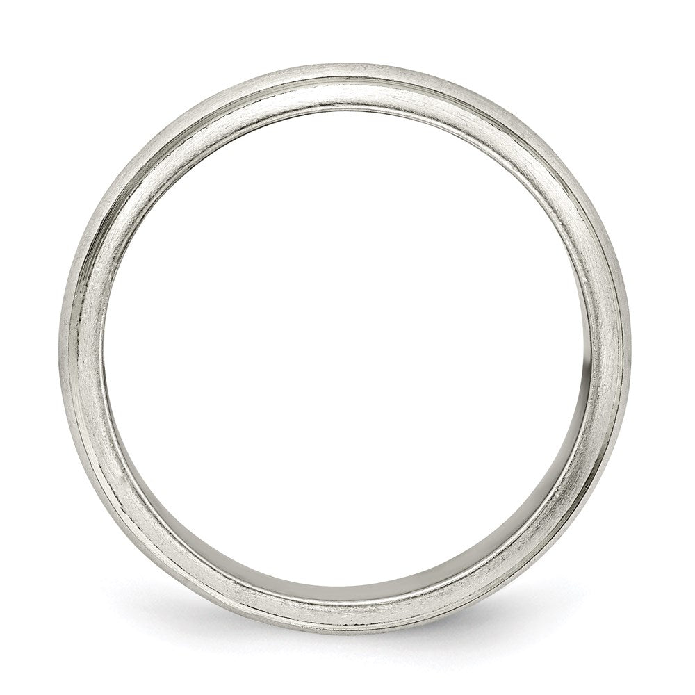 Sterlingsilber 4mm Satiniert Finish Ring