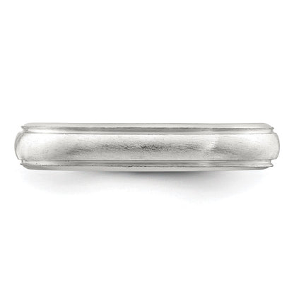 Sterlingsilber 4mm Satiniert Finish Ring