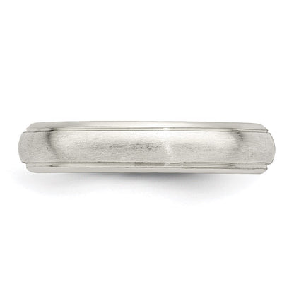 Sterlingsilber 4mm Satiniert Finish Ring