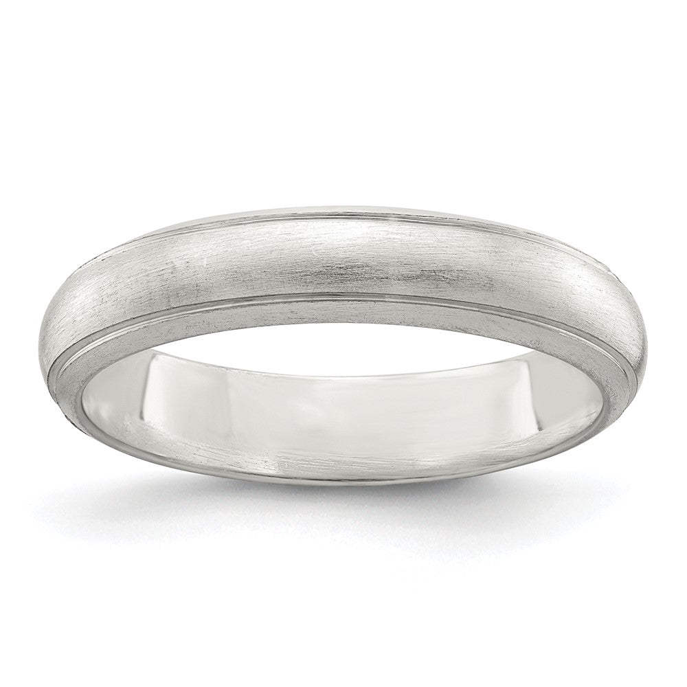 Sterlingsilber 4mm Satiniert Finish Ring