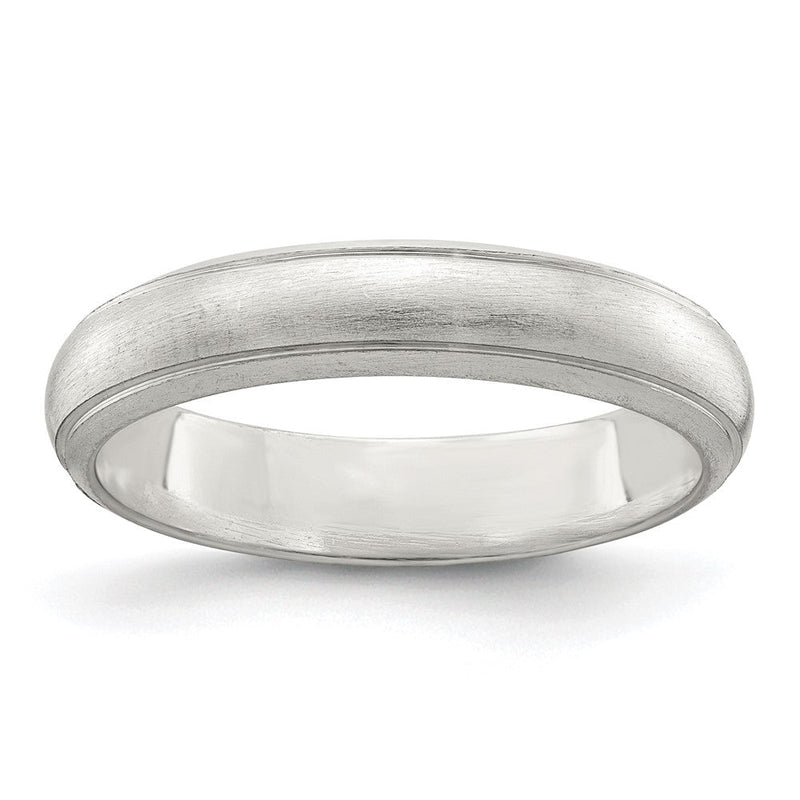 Sterlingsilber 4mm Satiniert Finish Ring