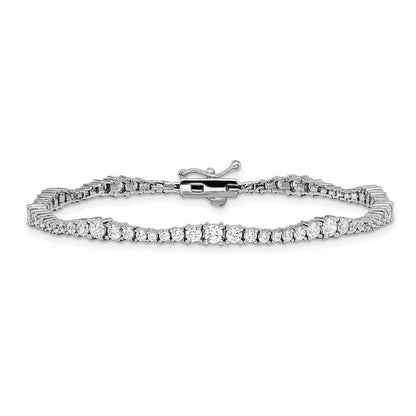 Sterlingsilber Rhodiniert Zirkonia 7 Zoll Armband