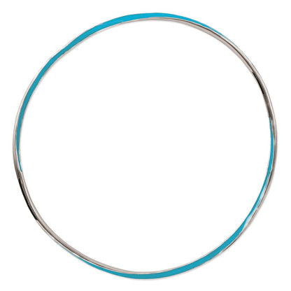 Sterlingsilber Stapelbar Expressions Gedreht Blau Emaille Armreif
