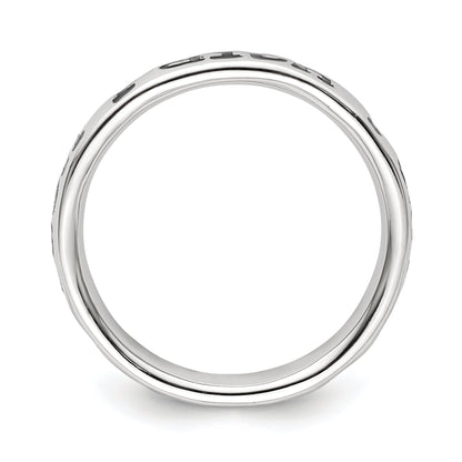 Sterlingsilber Stapelbar Expressions Poliert Emailliert Glaube Ring