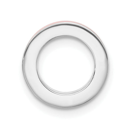 Sterlingsilber Stapelbar Expressions Rosa Emaille Perle Anhänger