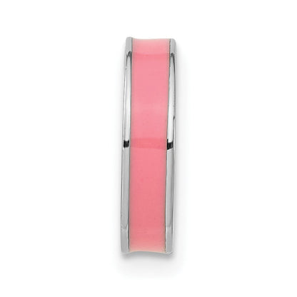 Sterlingsilber Stapelbar Expressions Rosa Emaille Perle Anhänger