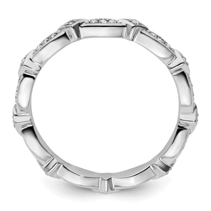 Sterlingsilber Stapelbar Expressions Diamant Ring
