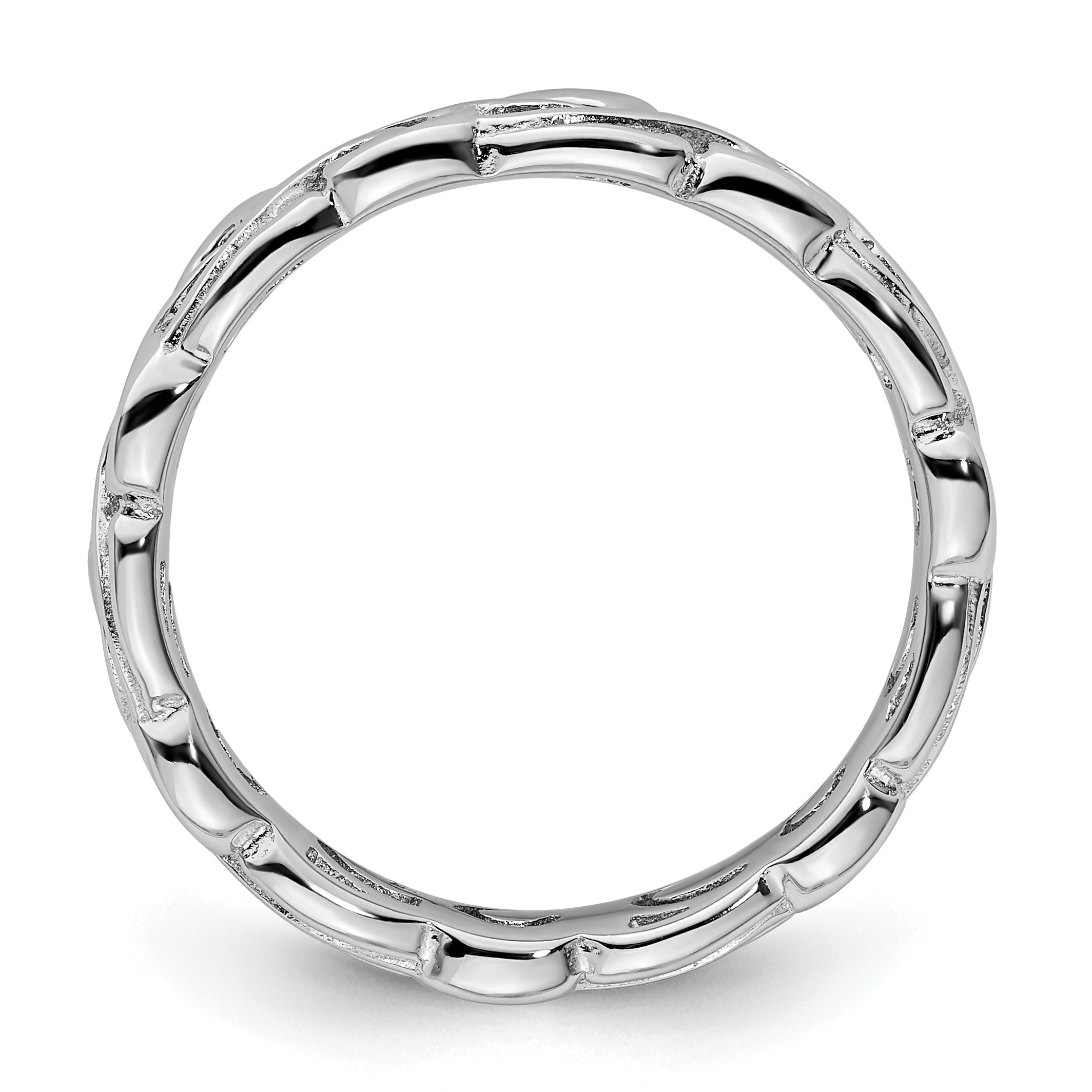 Sterlingsilber Stapelbar Expressions Poliert Ring