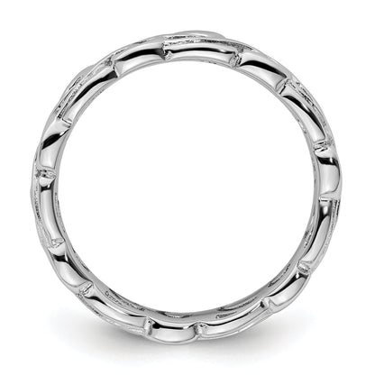 Sterlingsilber Stapelbar Expressions Poliert Ring