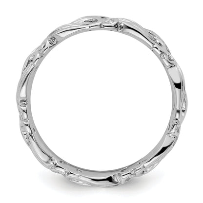 Sterlingsilber Stapelbar Expressions Poliert Ring