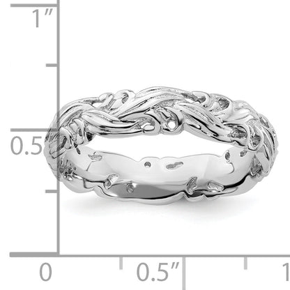 Sterlingsilber Stapelbar Expressions Poliert Ring