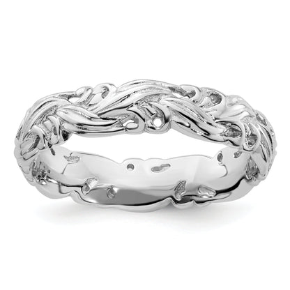 Sterlingsilber Stapelbar Expressions Poliert Ring