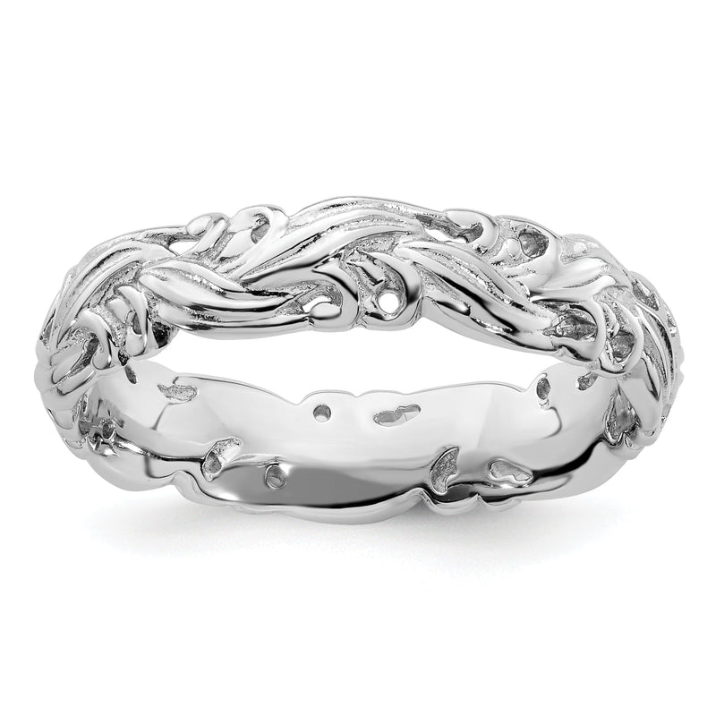 Sterlingsilber Stapelbar Expressions Poliert Ring