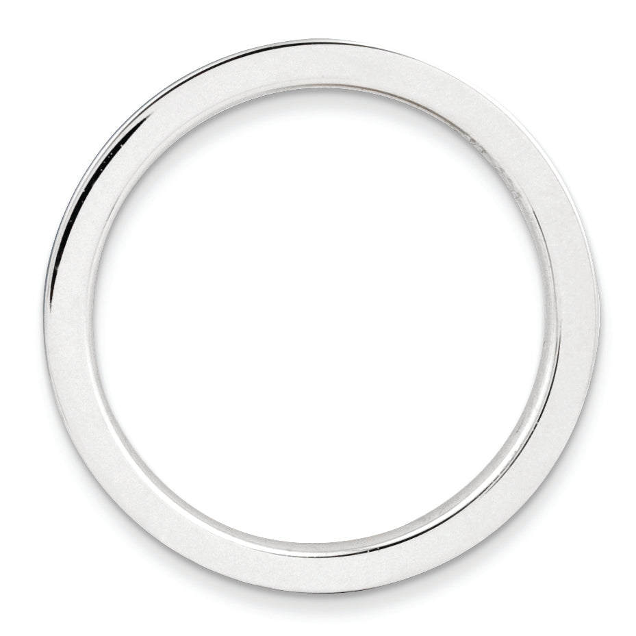 Sterlingsilber Stapelbar Expressions Braun Emailliert 1.5mm Ring