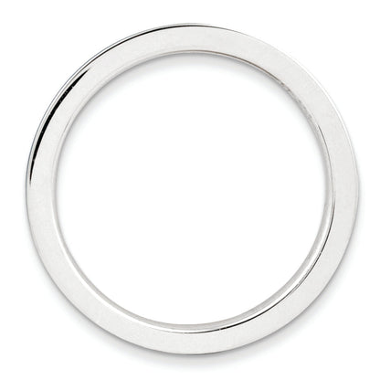 Sterlingsilber Stapelbar Expressions Braun Emailliert 1.5mm Ring