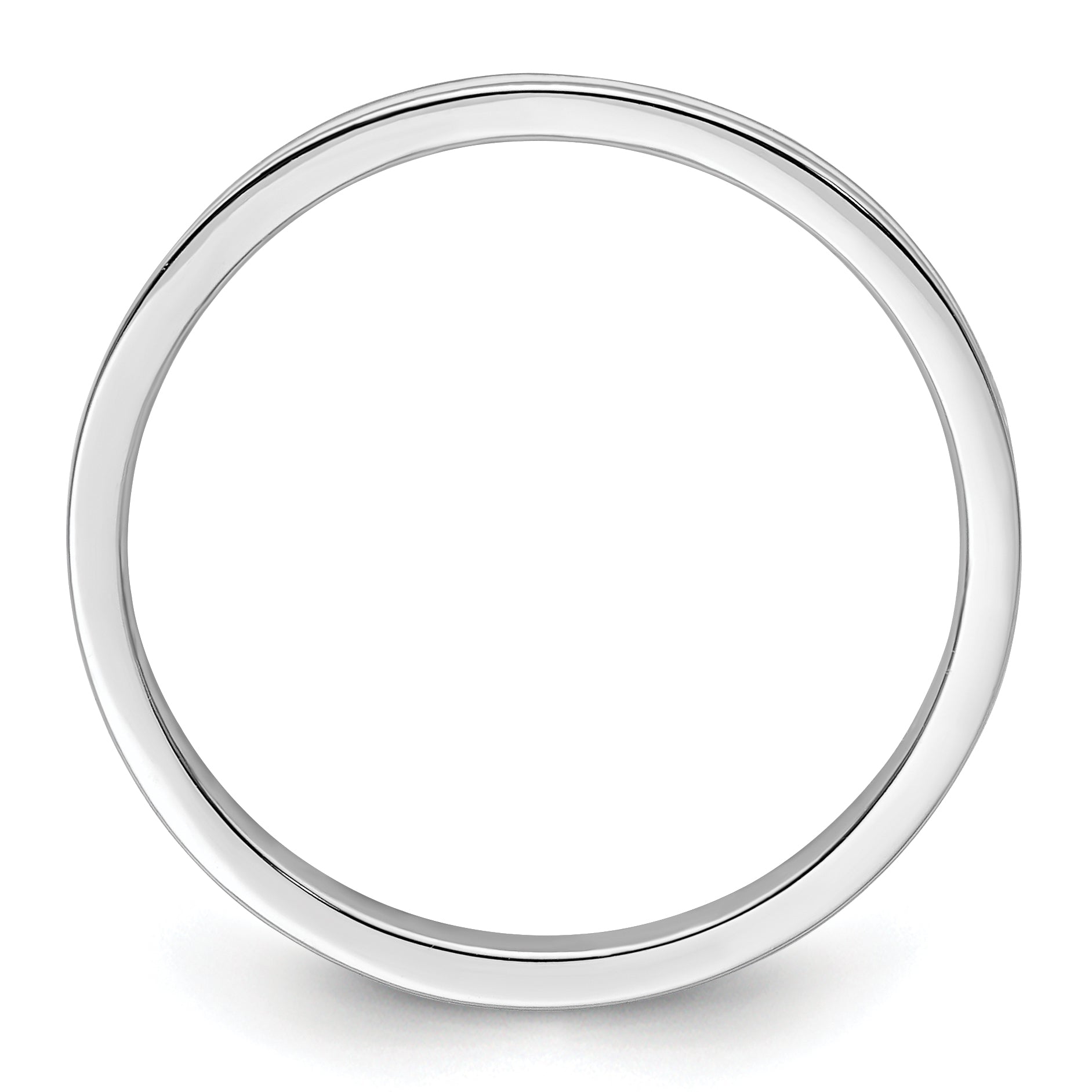 Sterlingsilber Stapelbar Expressions Weiß Emailliert 1.5mm Ring